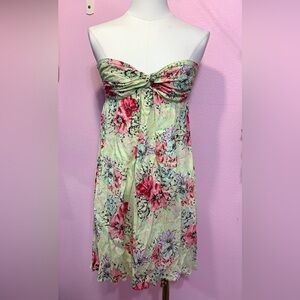 O'Neill Strapless Pastel Floral Dress S